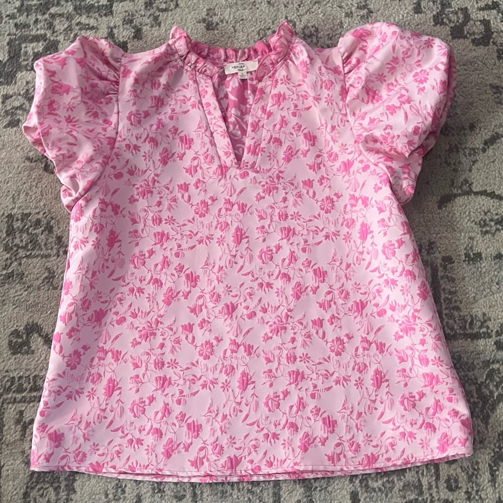 Entro Pink Floral Blouse
